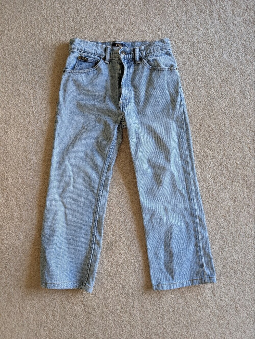 Polo Ralph Lauren Light Blue Straight Leg Cropped Jeans